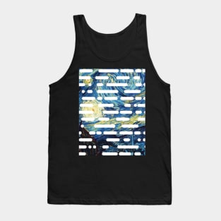 Starry night graphic design Tank Top